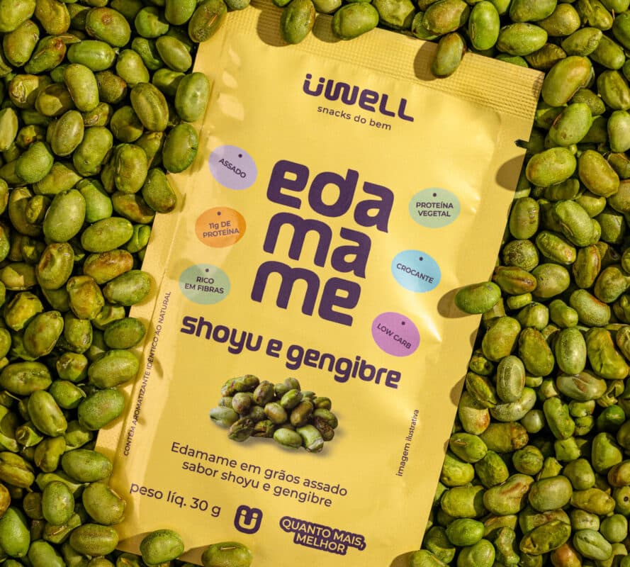 Consumo de snacks proteicos cresce e ÜWELL lança opção à base de edamame