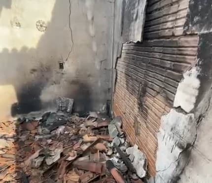 Homem é preso em flagrante em Tenório por agredir companheira, incendiar casa e tentar matar adolescente