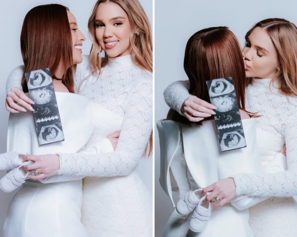 "Presente do céu": Mari Fernandez e Julia Ribeiro anunciam gravidez