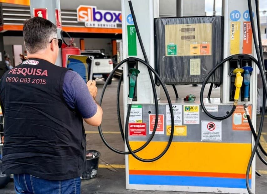 Pesquisa do Procon-JP encontra gasolina oscilando entre R$ 6,26 e R$ 6,66;