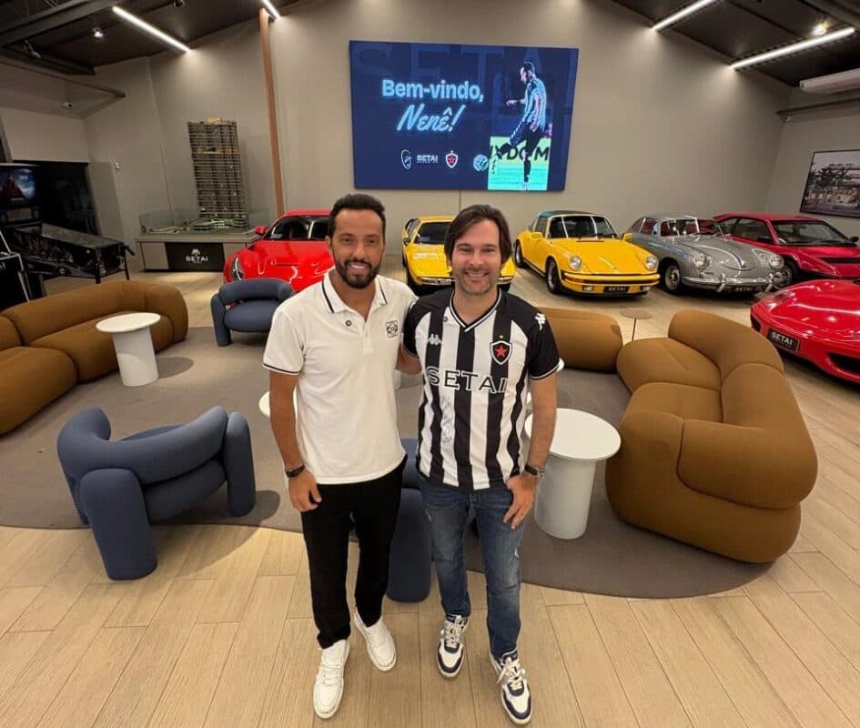 Ídolo do futebol brasileiro, Nenê visita showroom do Setai Grupo GP em João Pessoa