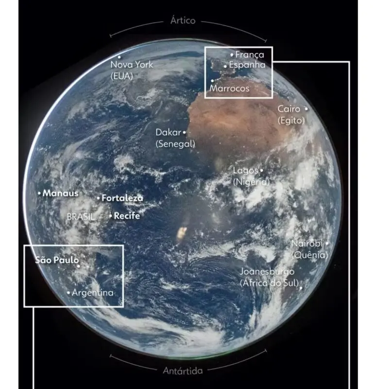 Nasa mostra imagens feitas do espaço de cidades brasileiras