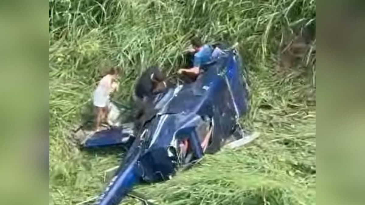 Piloto é preso por conduzir, sem habilitação, helicóptero que caiu em Campina Grande