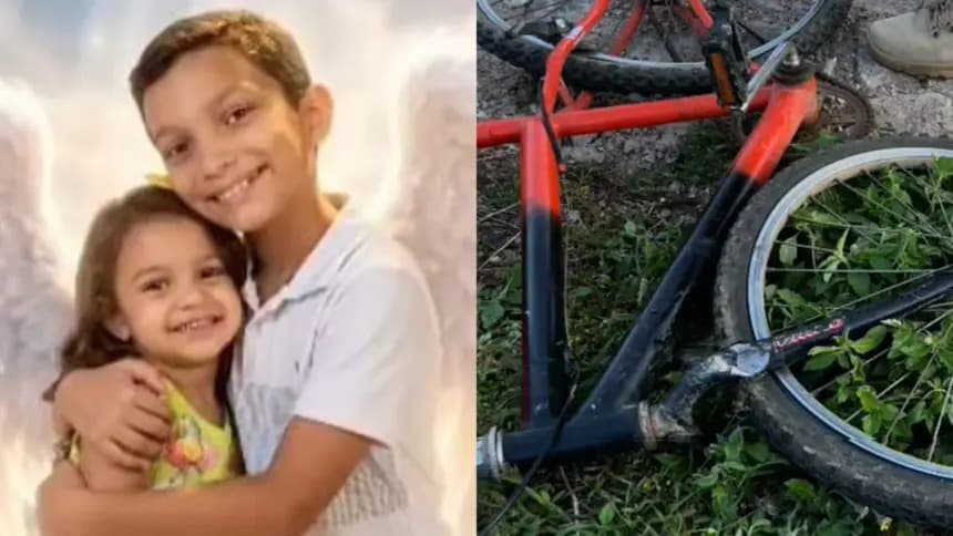 Irmãos que morreram atropelados por carro do lixo em Sousa são identificados