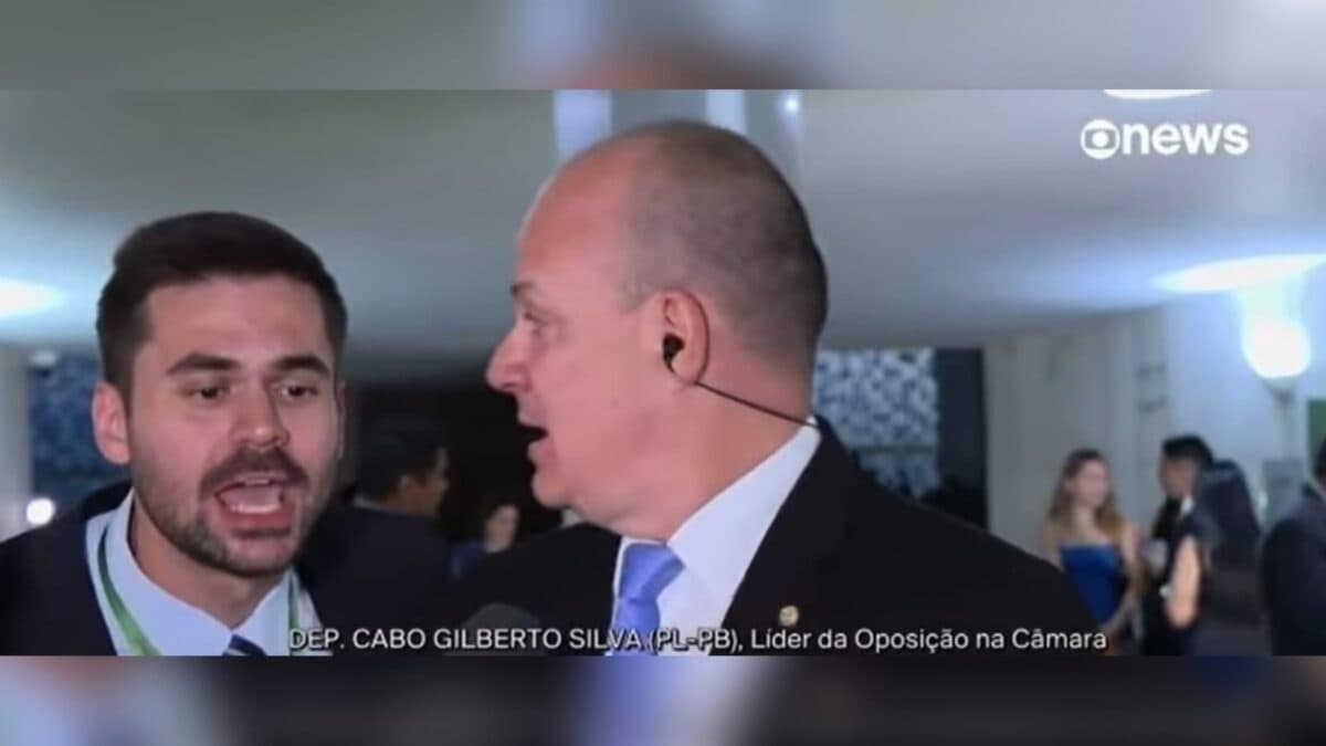Cabo Gilberto é interrompido por influenciador em entrevista à Globo: "anistia é o car*lho"