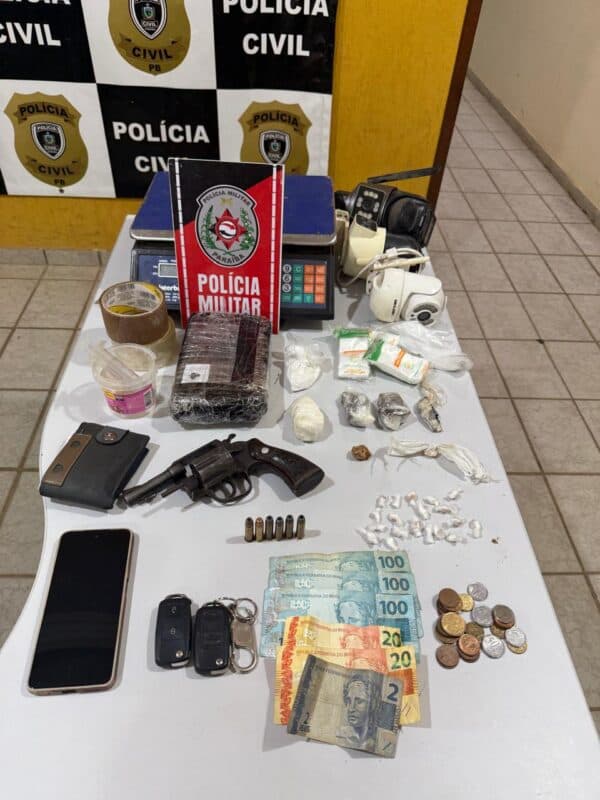 Homem é preso por porte ilegal de arma de fogo e tráfico de drogas em Catolé do Rocha