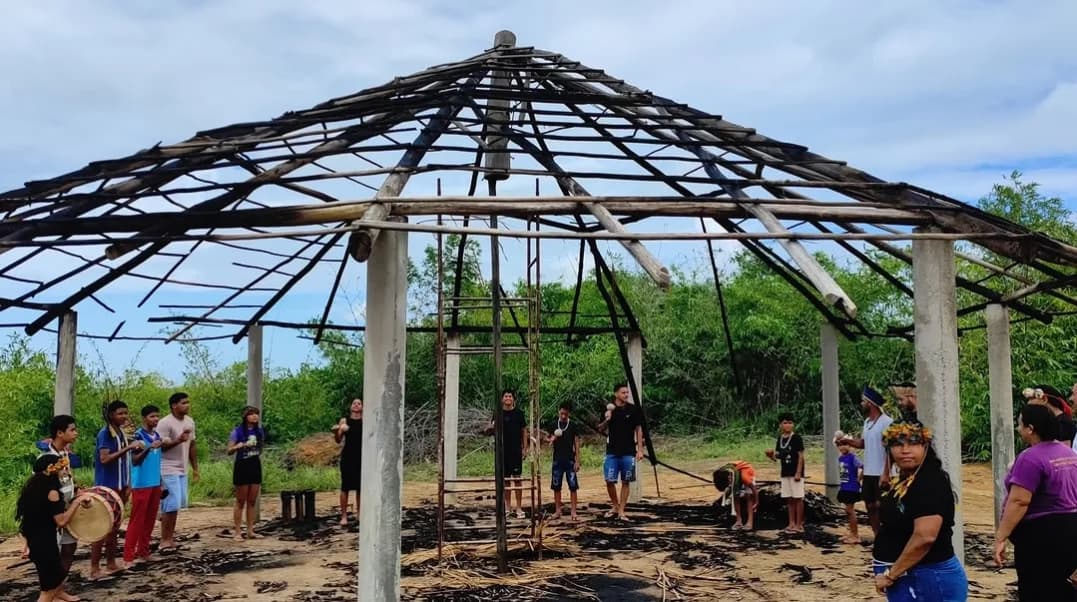 Indígenas denunciam incêndio criminoso de oca sagrada e outros espaços de aldeia do povo Tabajara no Conde