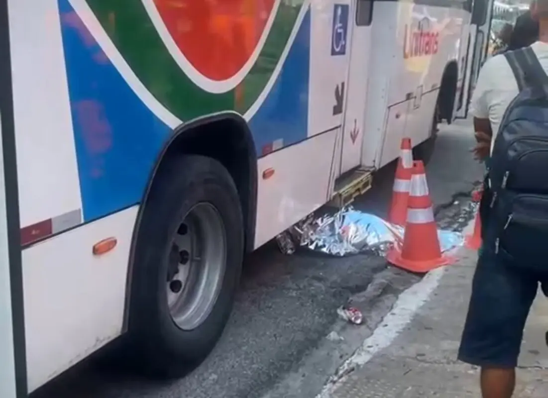 Ônibus atropela e mata pedestre na avenida principal de Mangabeira