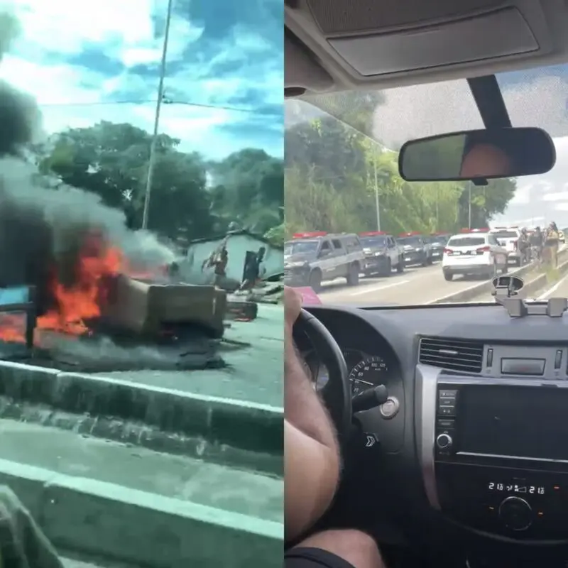 Manifestantes bloqueiam BR-230 e ateiam fogo em pneus após morte de jovem no Cristo, em João Pessoa