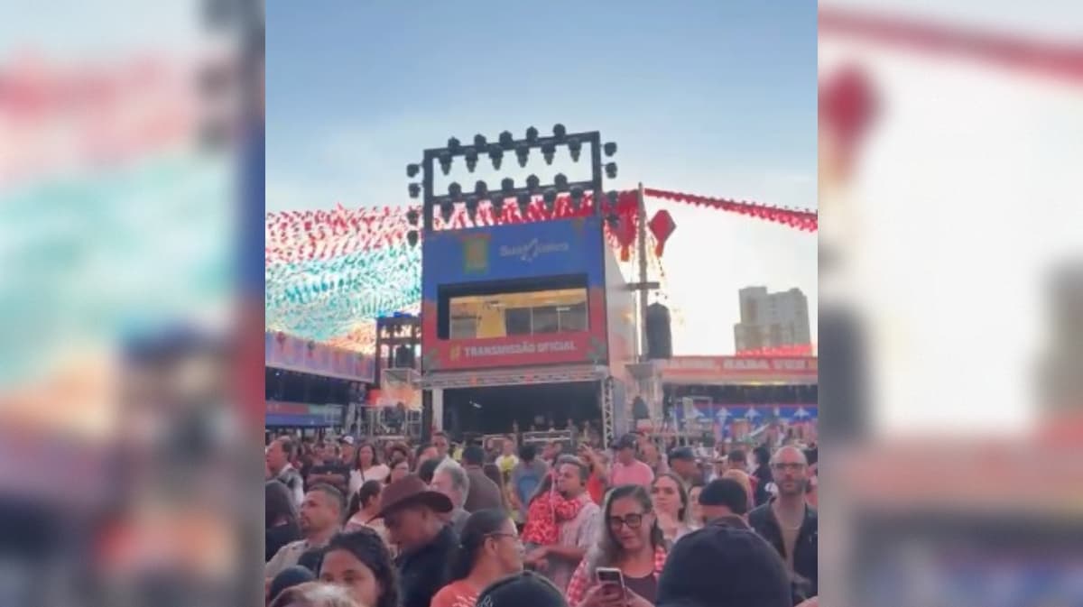 Fãs acompanham passagem de som da banda de Roberto Carlos em Campina Grande