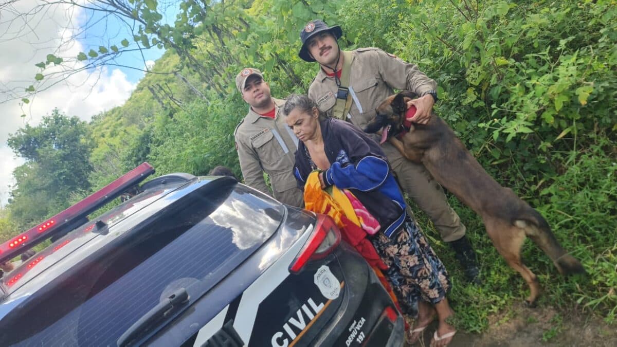 Idosa desparecida há mais de 20 dias é encontrada desorientada na zona rural de Aroeiras