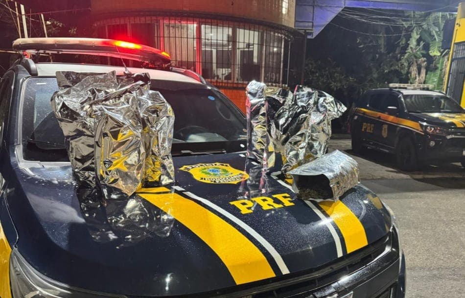 Casal é preso com mais de 10 kg de maconha durante abordagem da PRF na BR-230 em Sobrado