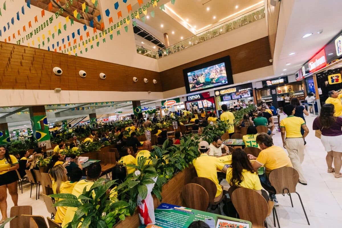 Manaíra e Mangabeira Shopping terão transmissão de Brasil x Japão nesta segunda-feira