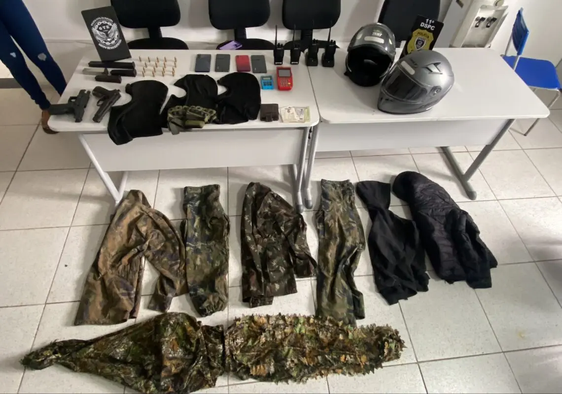 Operação policial desarticula célula de facção criminosa e apreende armas em Galante