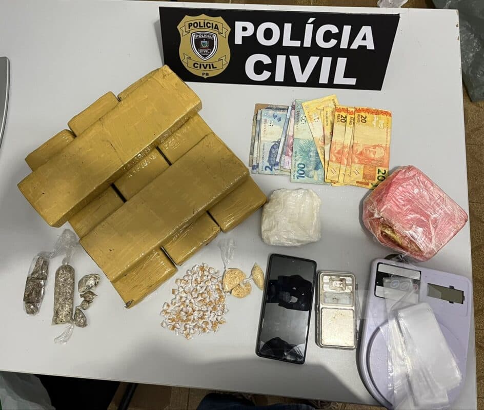 Polícia Civil prende suspeito de tráfico de drogas em Bananeiras