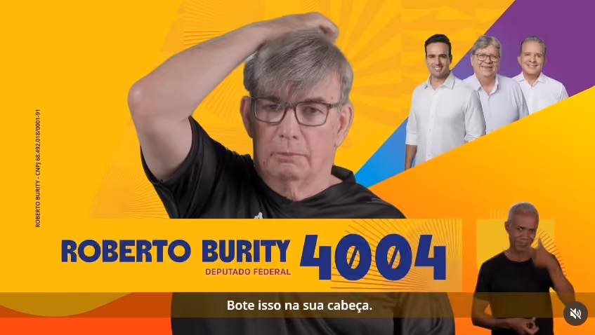 Com peruca e trocadilho, candidato viraliza em propaganda eleitoral: "bote isso na cabeça"