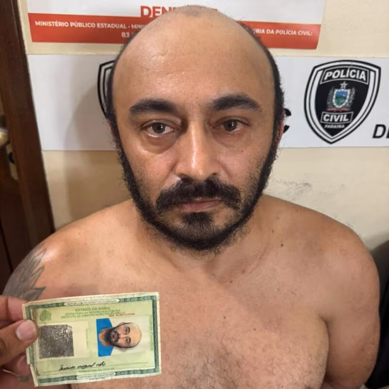 Assassino em série foragido da Bahia é preso escondido na Paraíba