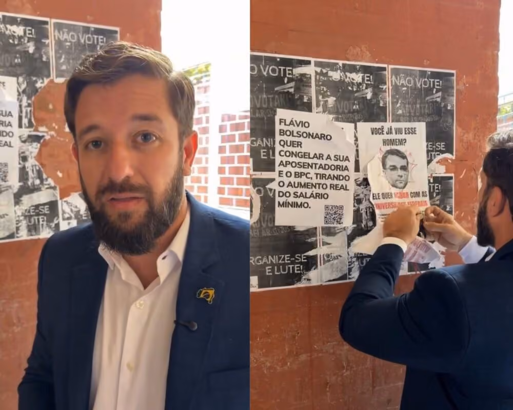 Fábio Lopes aciona Justiça Eleitoral para investigar cartazes afixados contra Flávio Bolsonaro na UFPB