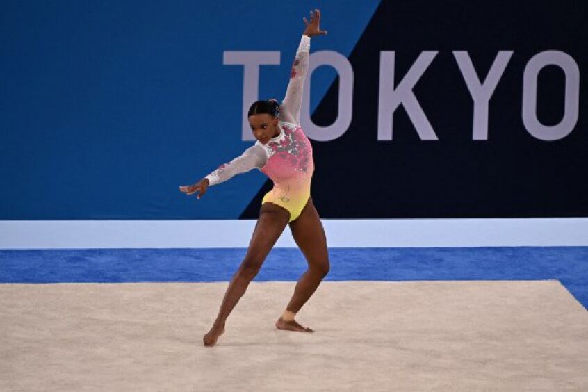 Rebeca Andrade fica em quinto lugar na final do solo nas Olimpíadas de Tóquio Rebeca Andrade fica em quinto lugar na final do solo nas Olimpíadas de Tóquio