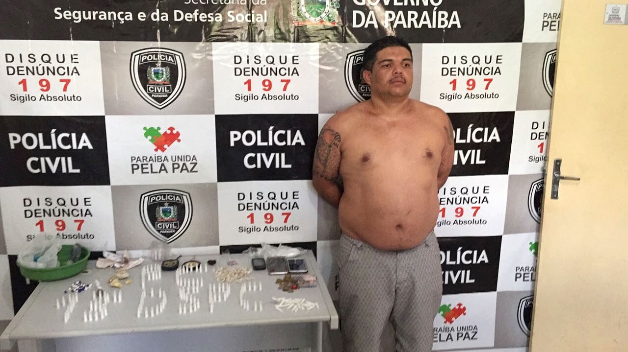 Polícia civil prende pessoense por tráfico de drogas em Picuí Polícia civil prende pessoense por tráfico de drogas em Picuí