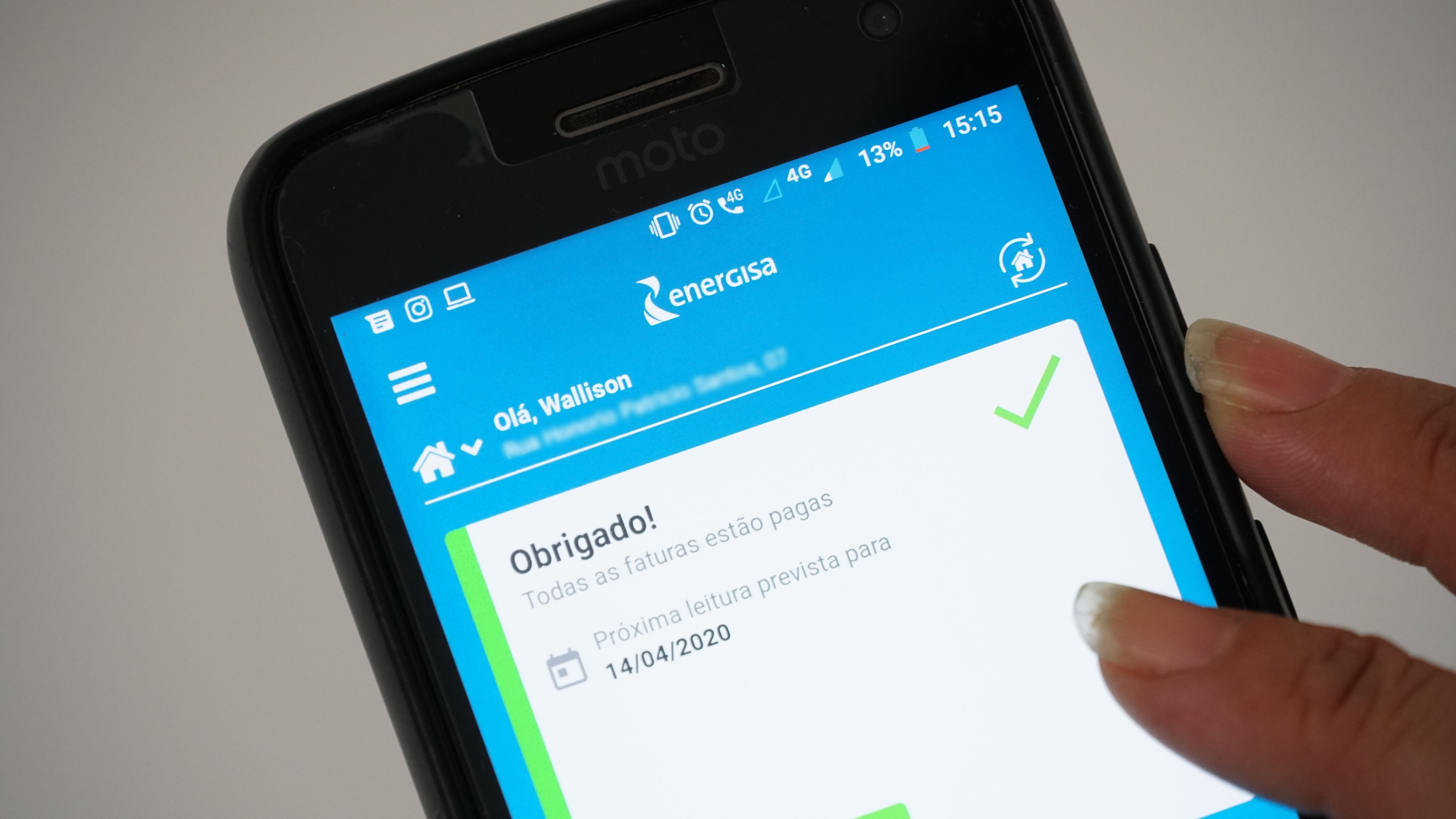 Cliente Energisa na Paraíba pode informar consumo de luz por foto e enviar pelo WhatsApp