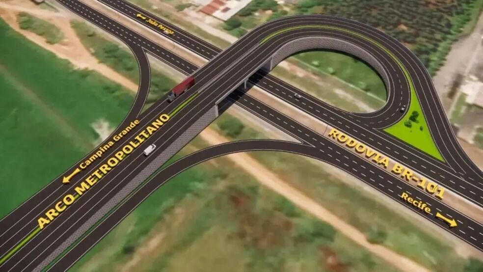 João Azevêdo afirma que Arco Metropolitano deve ser entregue até o final de 2025: "obra está bastante avançada" João Azevêdo, Arco Metropolitano