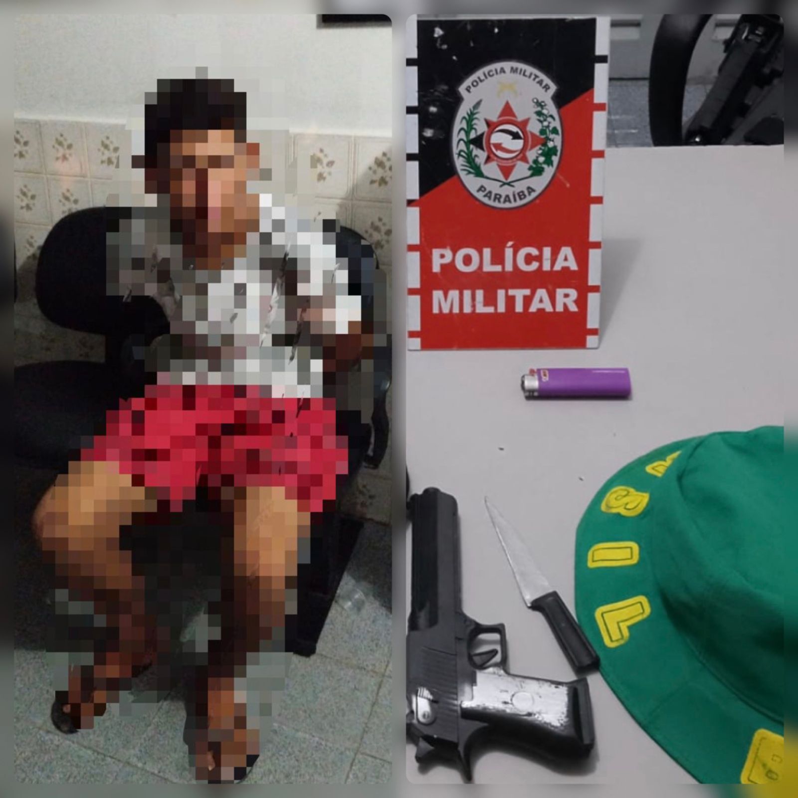 Homem é preso suspeito de fazer assalto com arma de brinquedo em Pombal, na Paraíba Homem é preso suspeito de fazer assalto com arma de brinquedo em Pombal, na Paraíba