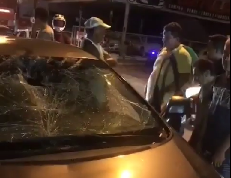 Motorista acusado de atropelar ciclista é detido por populares em João Pessoa