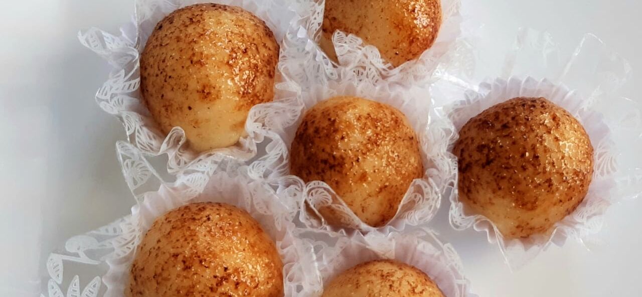 Brigadeiro de crème brûlée marajoara, sabores ancestrais na mesma receita Brigadeiro de crème brûlée marajoara, sabores ancestrais na mesma receita