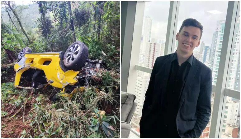 Cantor sertanejo morre aos 23 anos após carro cair em ribanceira em Santa Catarina Cantor sertanejo morre aos 23 anos após carro cair em ribanceira em Santa Catarina