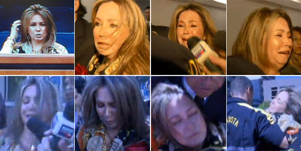Deborah Guerner sai de sessão em meio a julgamento e desmaia Deborah Guerner sai de sessão em meio a julgamento e desmaia