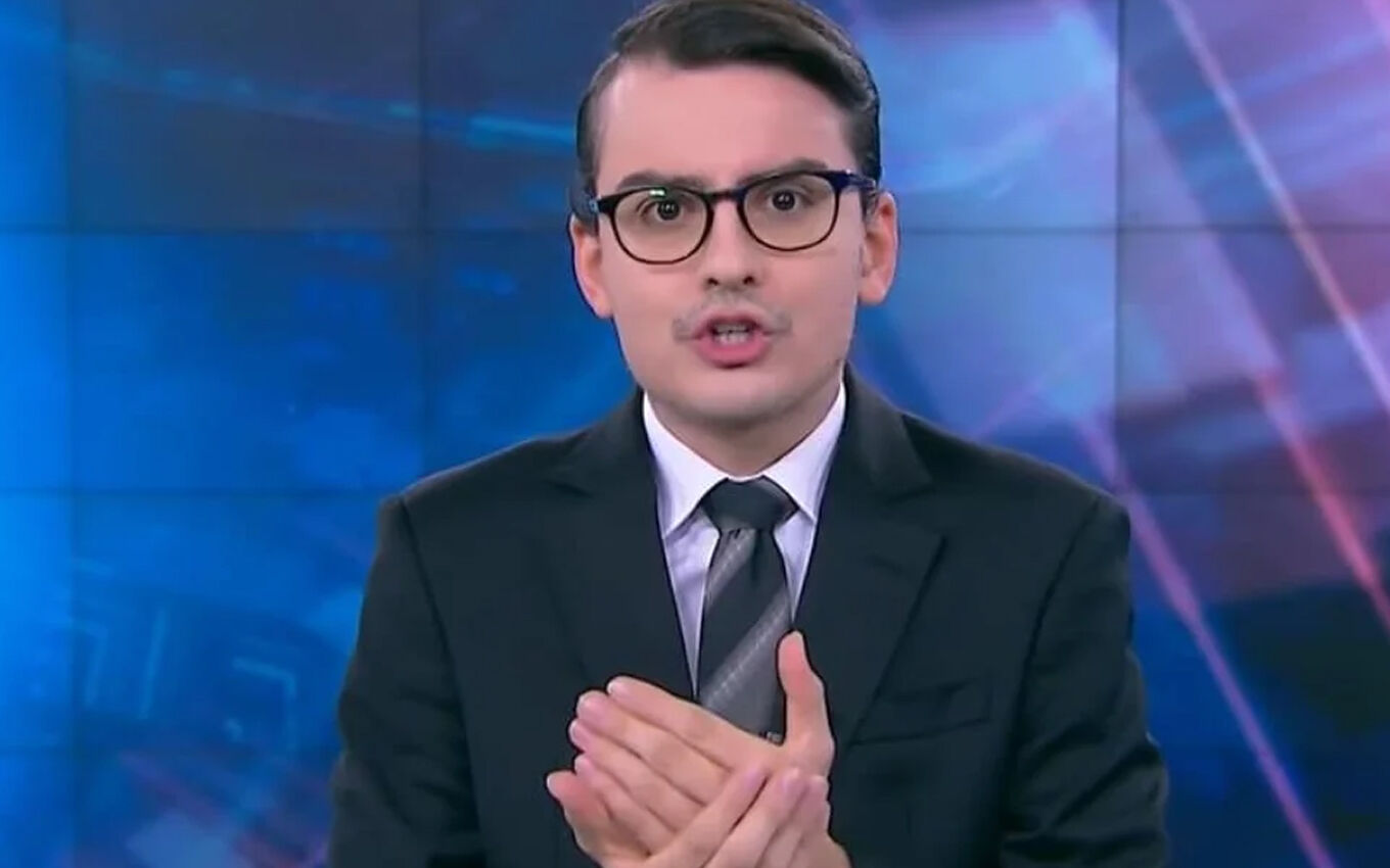 Dudu Camargo descobre, durante programa, que foi bloqueado por Gugu Dudu Camargo descobre, durante programa, que foi bloqueado por Gugu