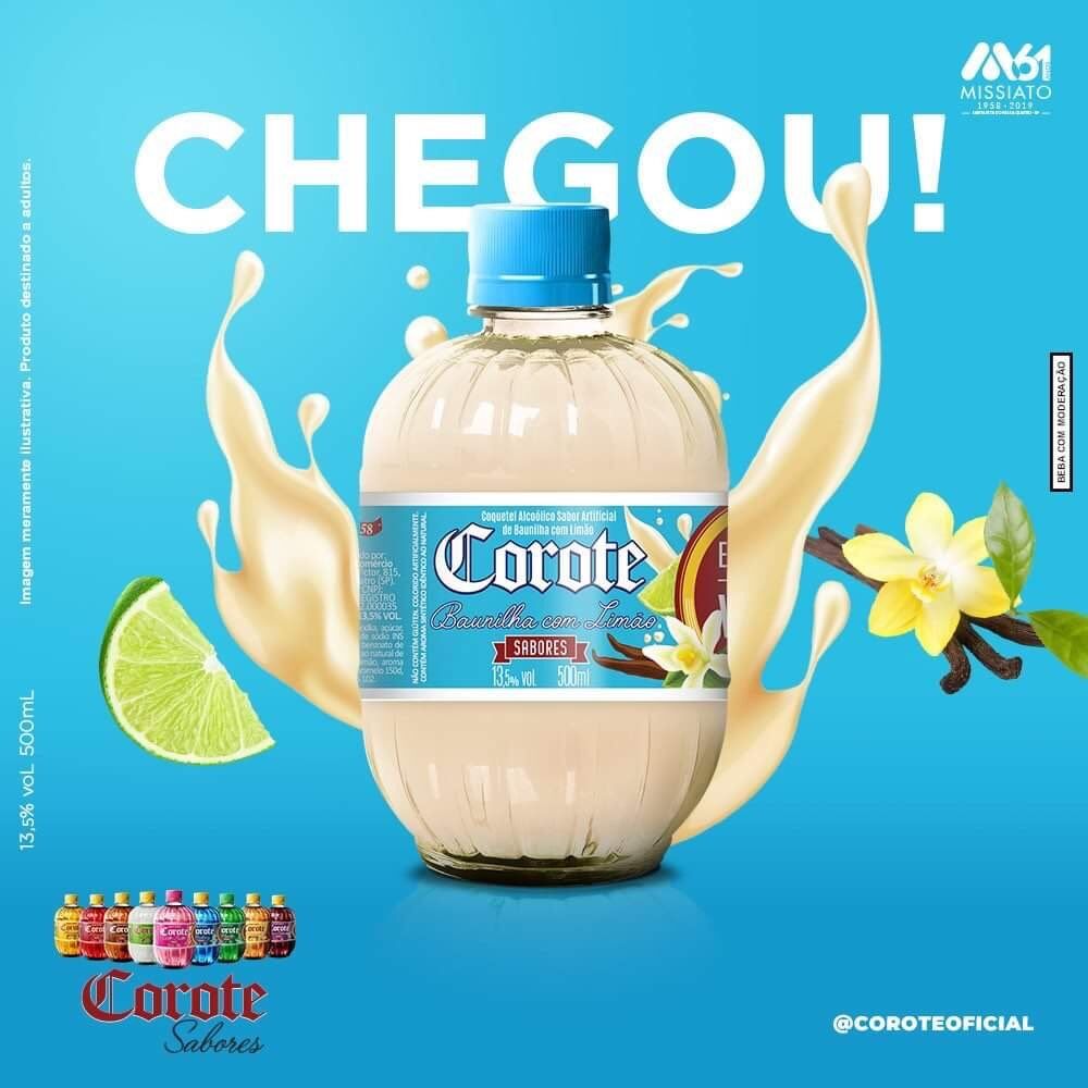 Corote lança novo sabor baunilha com limão que lembra 'Yakult' Corote lança novo sabor baunilha com limão que lembra 'Yakult'
