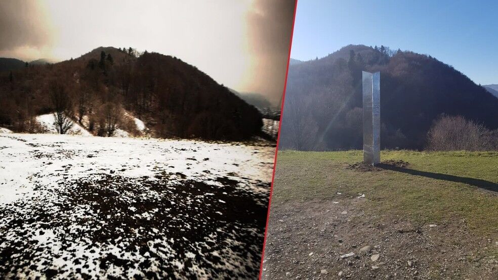 Novo 'monolito misterioso' aparece e desaparece de montanha da Romênia, segundo rádio local Novo 'monolito misterioso' aparece e desaparece de montanha da Romênia, segundo rádio local
