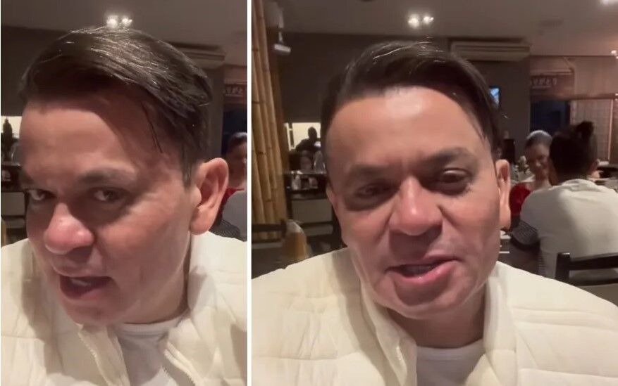 Frank Aguiar celebra harmonização facial e fim do cabelão: 'Estou a cara do Brad Pitt' Frank Aguiar celebra harmonização facial e fim do cabelão: 'Estou a cara do Brad Pitt'