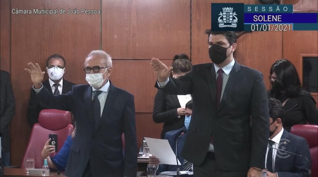 Cícero Lucena e Léo Bezerra tomam posse como prefeito e vice de João Pessoa ​