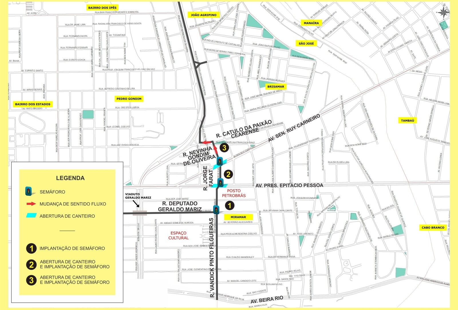 Via transversal que liga Avenida Beira Rio e BR-230 é liberada para uso