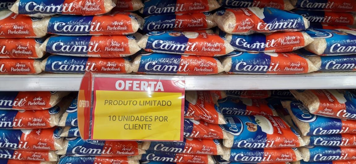 Alta nos preços e demora na reposição de produtos faz supermercados de João Pessoa limitarem venda de arroz, leite e óleo Alta nos preços e demora na reposição de produtos faz supermercados de João Pessoa limitarem venda de arroz, leite e óleo