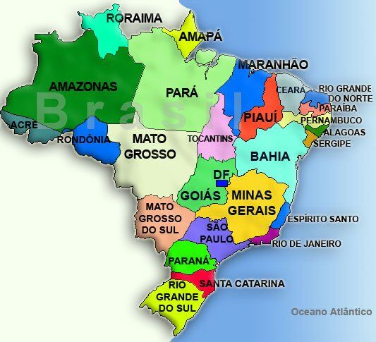 Mapa do Brasil pode pular de 26 para 33 Estados Mapa do Brasil pode pular de 26 para 33 Estados