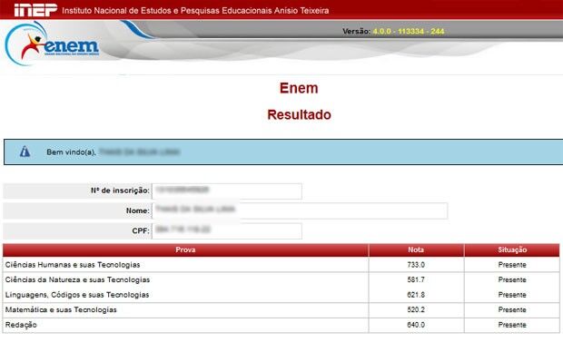 MEC divulga a nota do Enem 2013 e abre inscrição na segunda MEC divulga a nota do Enem 2013 e abre inscrição na segunda
