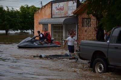 Moradores de Santa Rita ficaram desalojados com alagamentos Moradores de Santa Rita ficaram desalojados com alagamentos