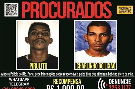 Dupla suspeita de balear bebê na barriga de paraibana está foragida Dupla suspeita de balear bebê na barriga de paraibana está foragida