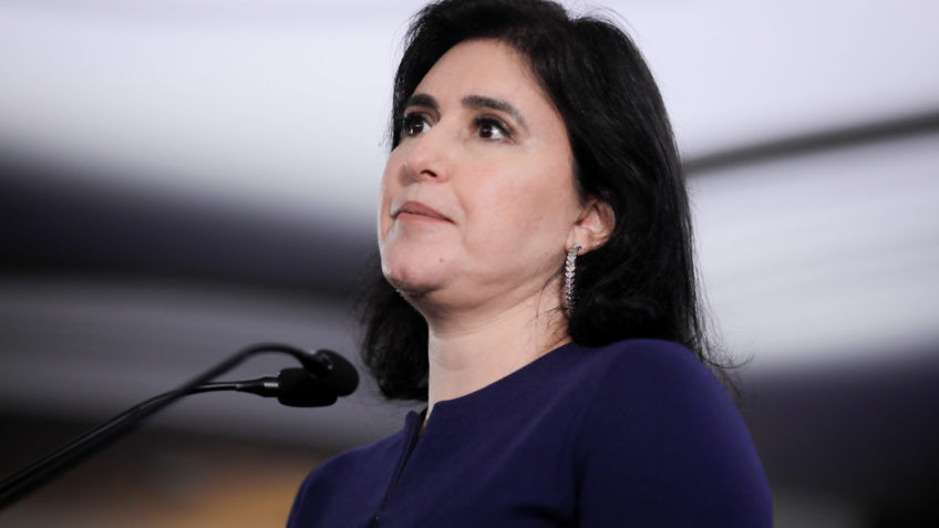 Roberto Freire, presidente do Cidadania, confirma Simone Tebet como candidata da terceira via Ministra do Planejamento e Orçamento, Simone Tebet