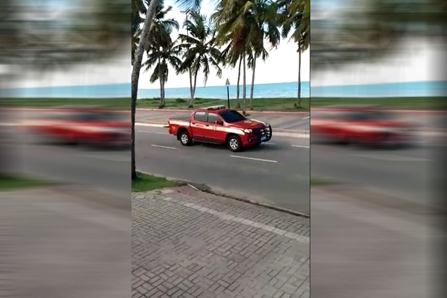 Corpo de Bombeiros vai às praias de João Pessoa para pedir que pessoas fiquem em casa