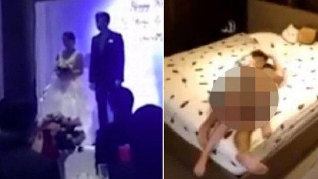Durante casamento, noivo exibe em telão vídeo em que a noiva faz sexo com cunhado Durante casamento, noivo exibe em telão vídeo em que a noiva faz sexo com cunhado