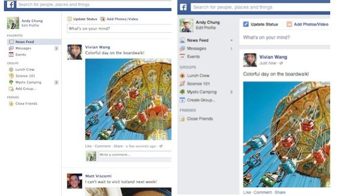 Volte para o visual antigo do feed do Facebook Volte para o visual antigo do feed do Facebook