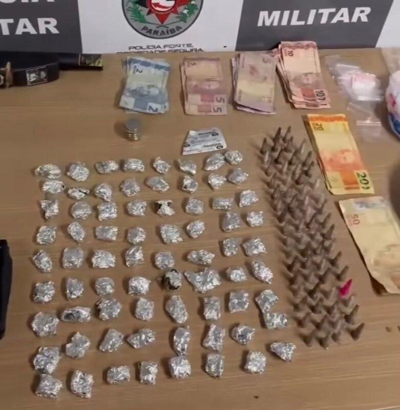 Polícia desmonta "boca de fumo" e apreende drogas, armas, munições e dinheiro no bairro do Altiplano