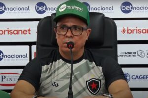 Evaristo Piza, novo técnico do Botafogo-PB. Foto: Reprodução/TV Belo