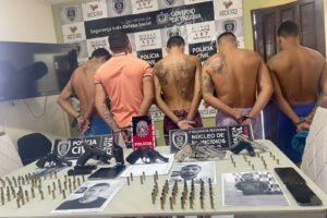 Operação da Polícia Civil prende cinco homens e apreende armas e munições em Santa Rita