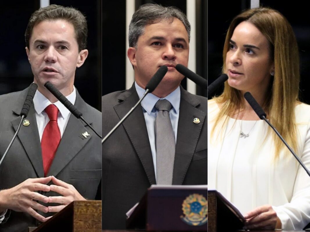 Senadores paraibanos: Veneziano Vital, Efraim Filho e Daniella Ribeiro. pec